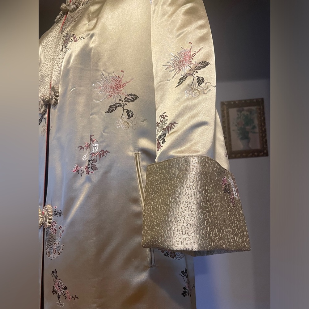 Stunning Reversible Vintage Asian Patterned House… - image 5